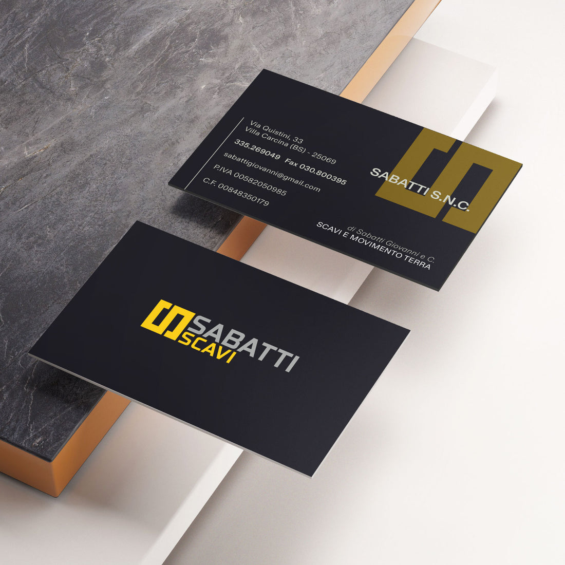 SABATTI SCAVI: Professional Logo Creation and Graphic Materials