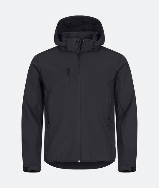 Chaqueta clásica con capucha de manga larga Softshell para hombre