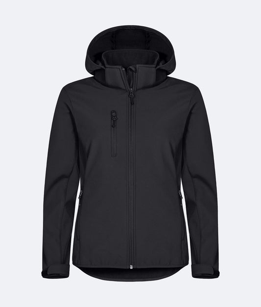 Chaqueta clásica con capucha de manga larga Softshell para mujer