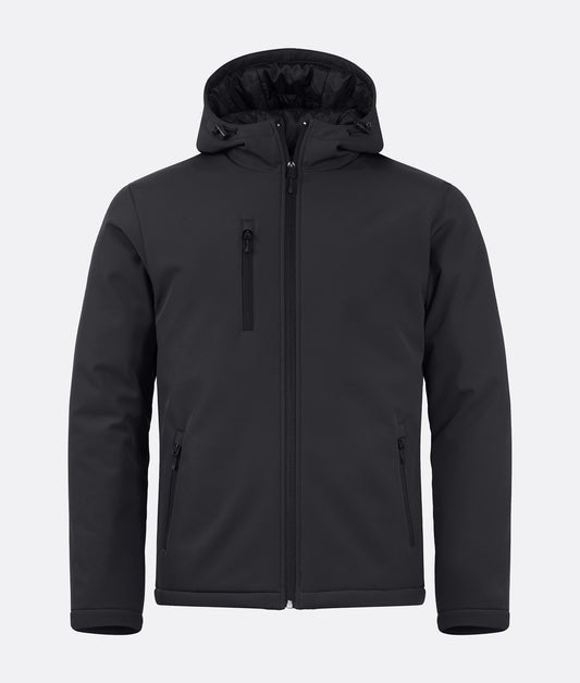 Chaqueta Softshell acolchada de manga larga para hombre con capucha