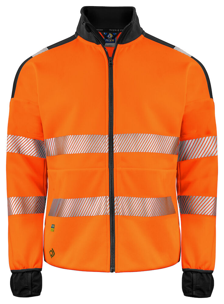 Felpa Cardigan 6109 HI-VIS - EN ISO 20471 - classe 3/2 Uomo PROJOB