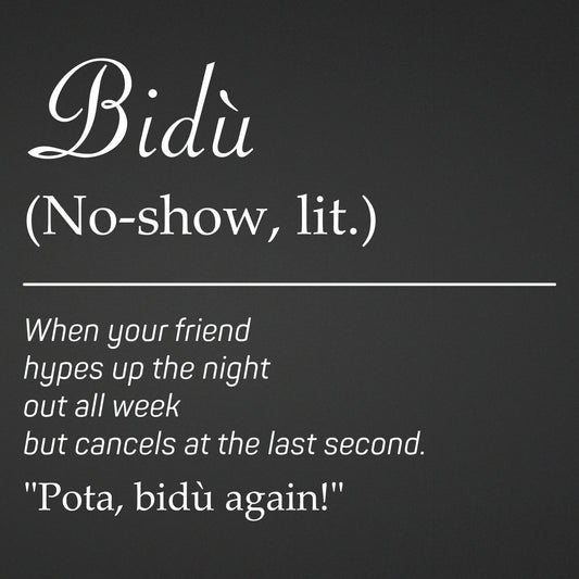 Adesivo "Bidù" - Dialetto Bresciano | Sticker Ironico