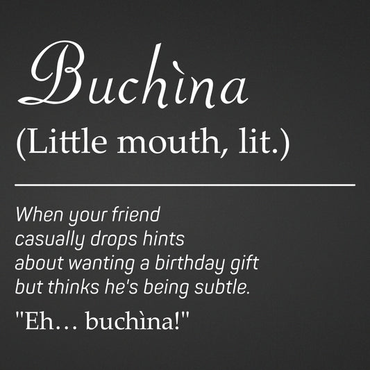 Adesivo "Buchina" - Dialetto Bresciano | Sticker Decorativo