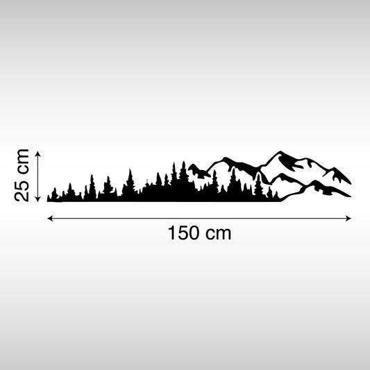 Adesivo Camper - Montagne e Foresta