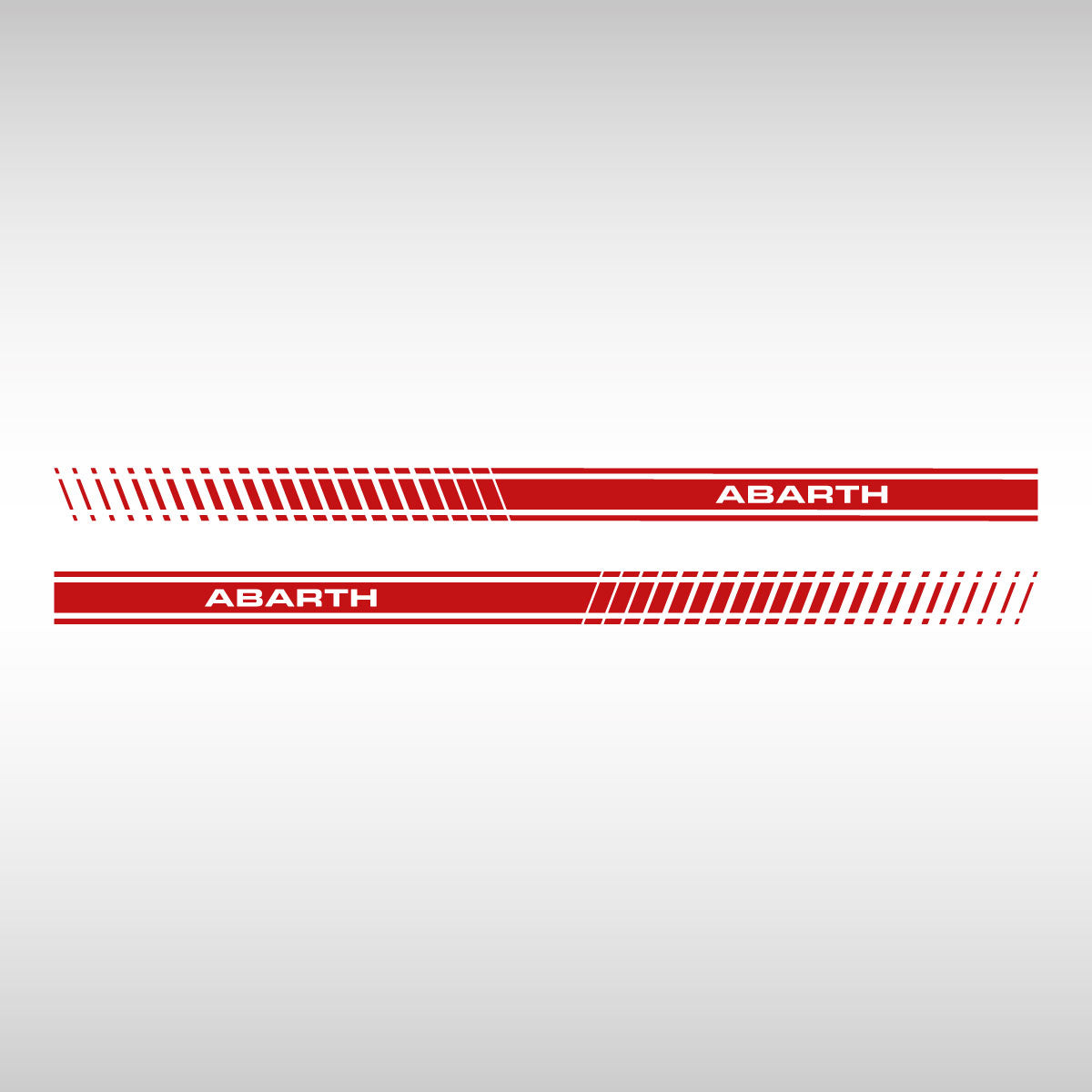2 Adesivi Striscia "Abarth" FIAT 500