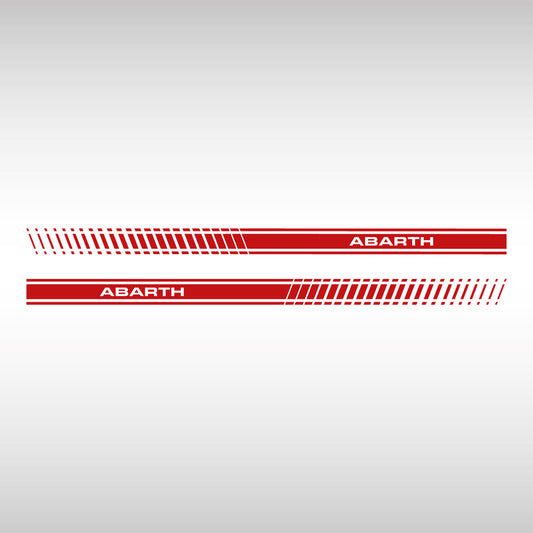 2 Adesivi Striscia "Abarth" FIAT 500