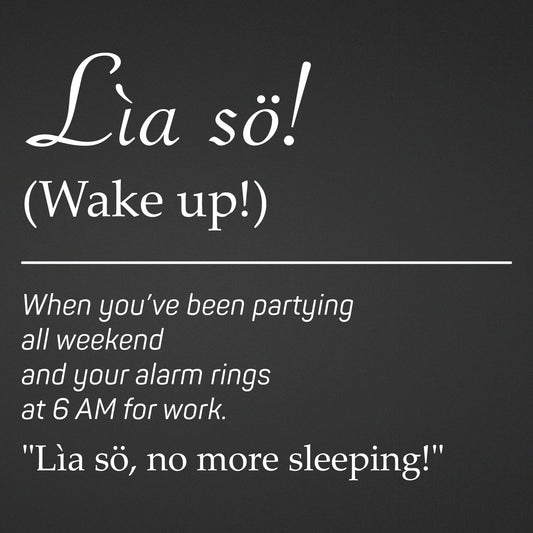 Adesivo "Lia sö!" - Dialetto Bresciano | Sticker Motivazionale