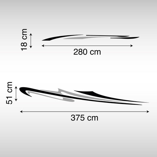 Adesivo Camper - Grafica Dinamica e Sportiva