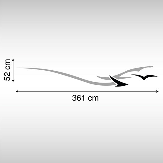 Adesivo Camper - Gabbiani in Volo