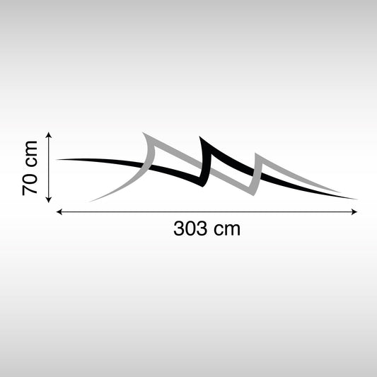 Adesivo Camper - Linee Elettrizzanti