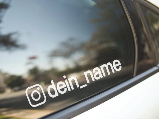 Adesivi Instagram Personalizzabili per Auto, Moto, Furgoni e Vetri (2 pz) Colori