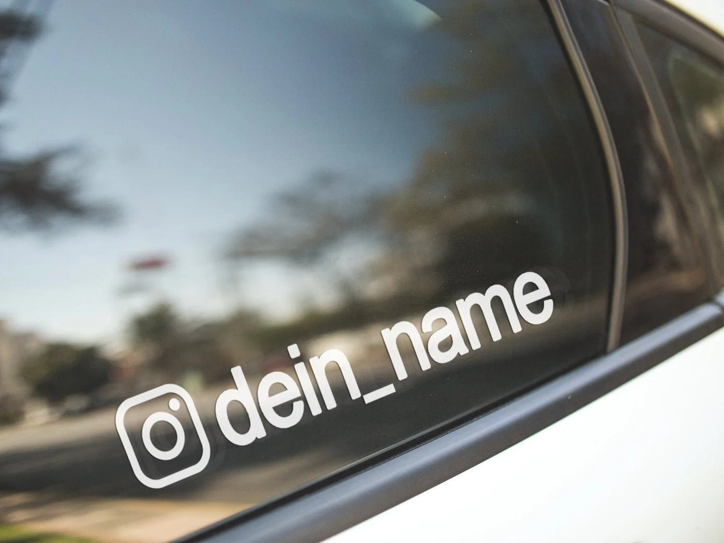 Adesivi Instagram Personalizzabili per Auto, Moto, Furgoni e Vetri (2 pz) Colori
