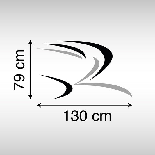 Adesivo Camper - Linee Dinamiche Eleganti