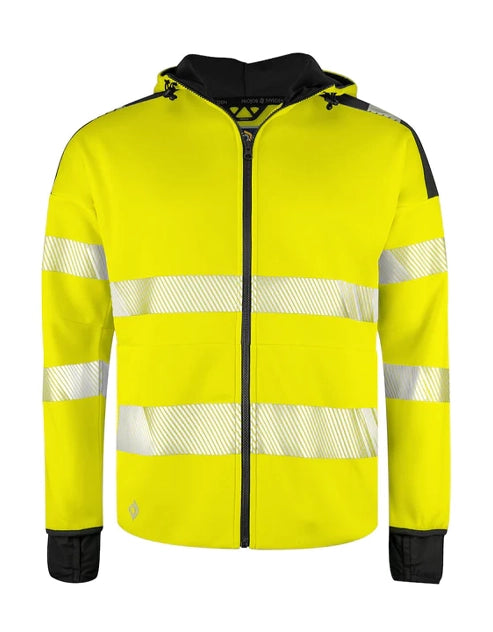 Felpa Alta Visibilità 6110 HI-VIS HOODY FULL ZIP- EN ISO 20471 - classe 3/2 Uomo PROJOB