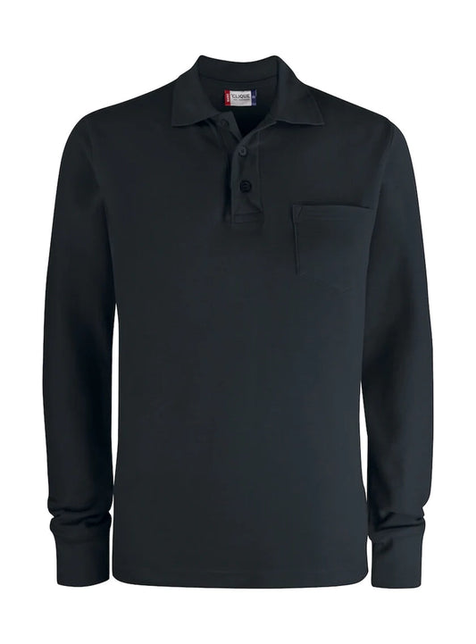 Polo Basic L/S Pocket Unisex CLIQUE