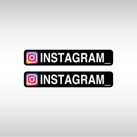 Adesivi Instagram Originali a Colori per Auto, Moto e Vetrine (2 pz)