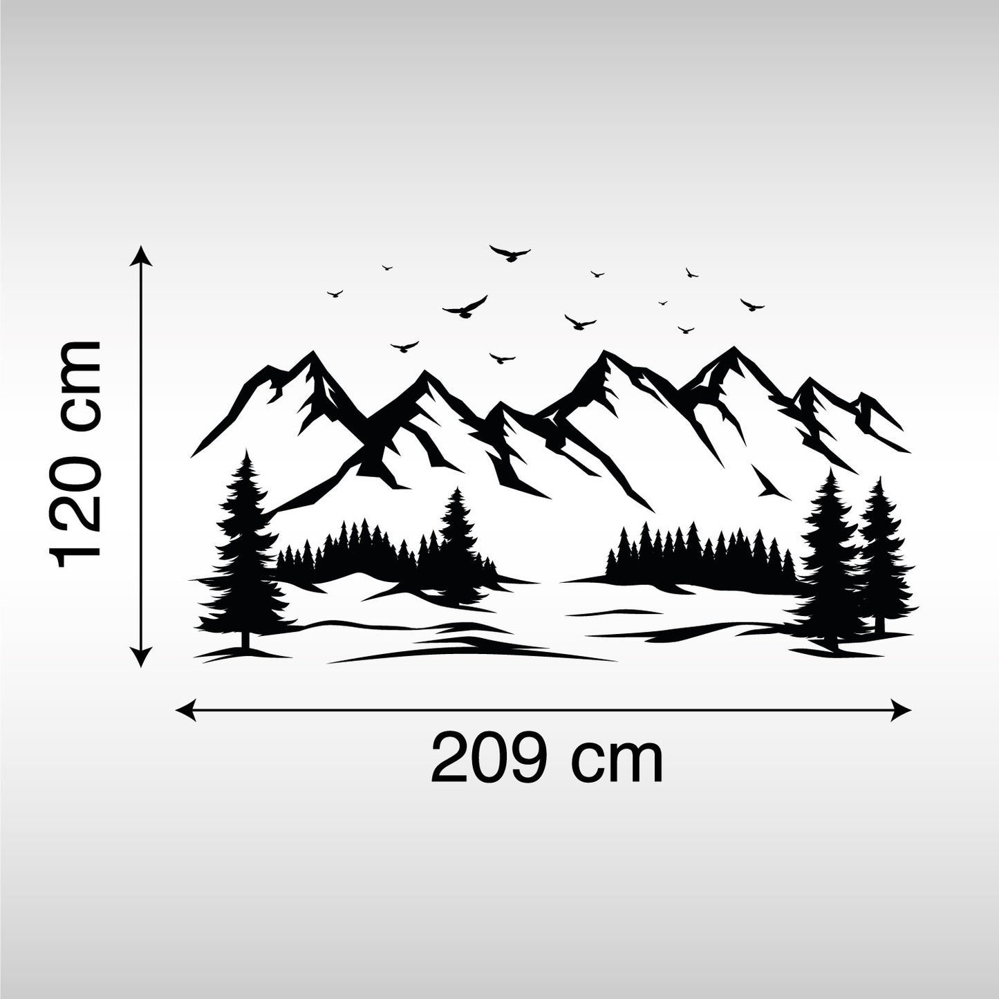 Adesivo Camper - Montagne e Foresta