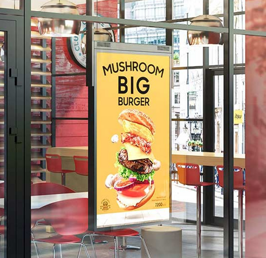 Monitor da Vetrina Bifacciale 55”OMN-DS - Utilizzo 24/7