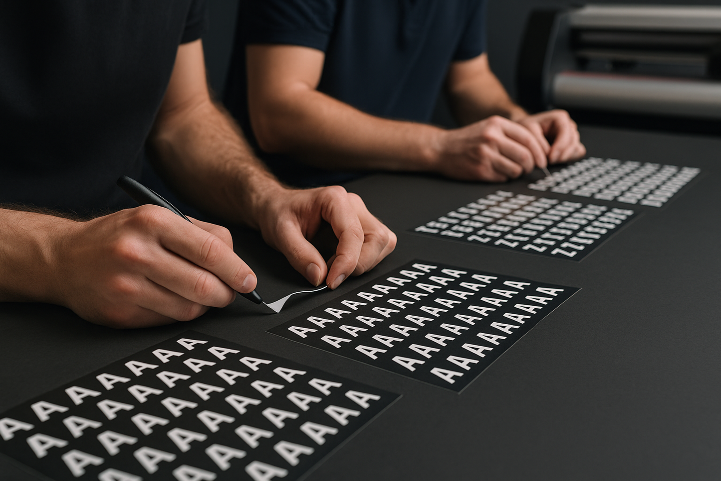 Custom Pre-spaced Stickers