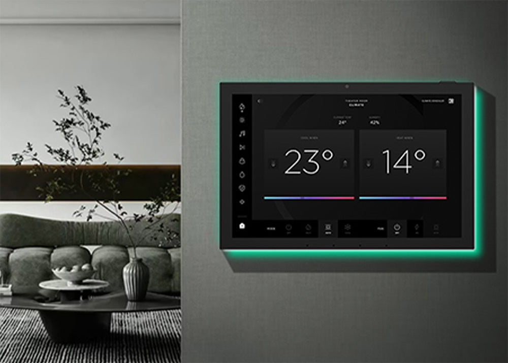 Pannello domotico touch da parete 10,1″ con luce RGB ZIPPODIGITAL: esempio d’uso, controllo degli ambienti