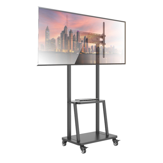 Supporto a Pavimento con Mensola per TV LCD/LED/Plasma 32-70": carrello con monitor