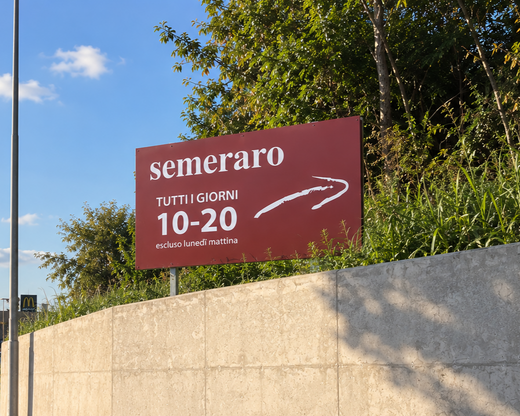 SEMERARO: Cartello Pubblicitario 4x2 Bifacciale