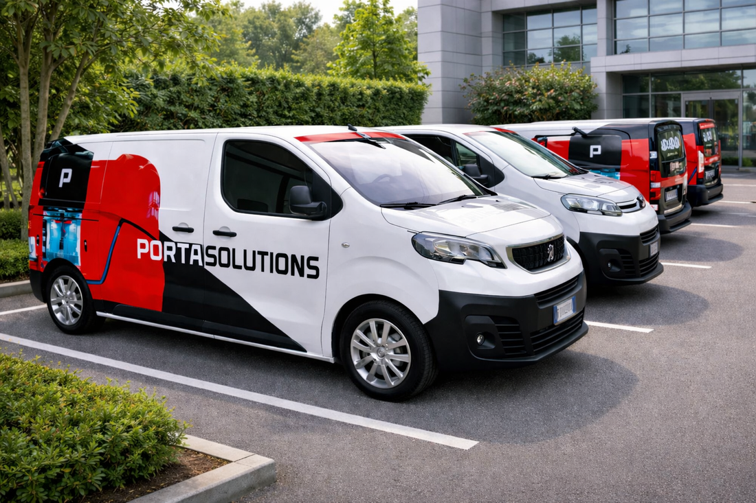 PORTASOLUTIONS: Wrapping della Flotta di Furgoni