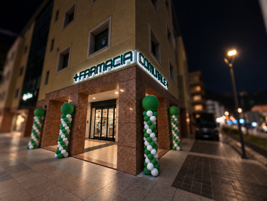 FARMACIA COMUNALE V.T: NUOVA INSEGNA LUMINOSA SU MISURA