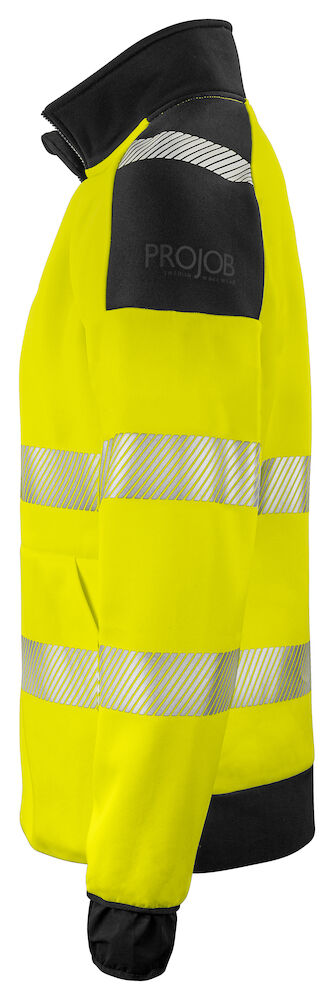 Felpa Cardigan 6109 HI-VIS - EN ISO 20471 - classe 3/2 Uomo PROJOB