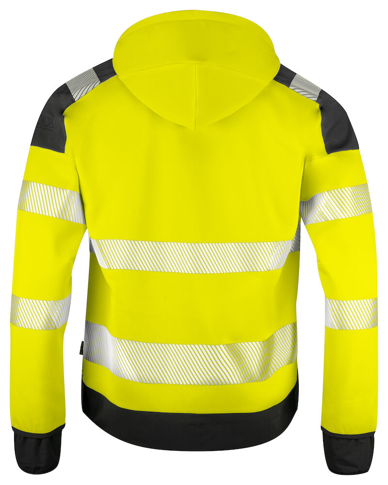 Felpa 6110 HI-VIS HOODY FULL ZIP- EN ISO 20471 - classe 3/2 Uomo PROJOB