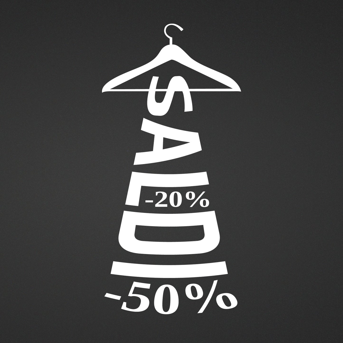 "'Discounts MOD.D' sticker: from 10% to 90%