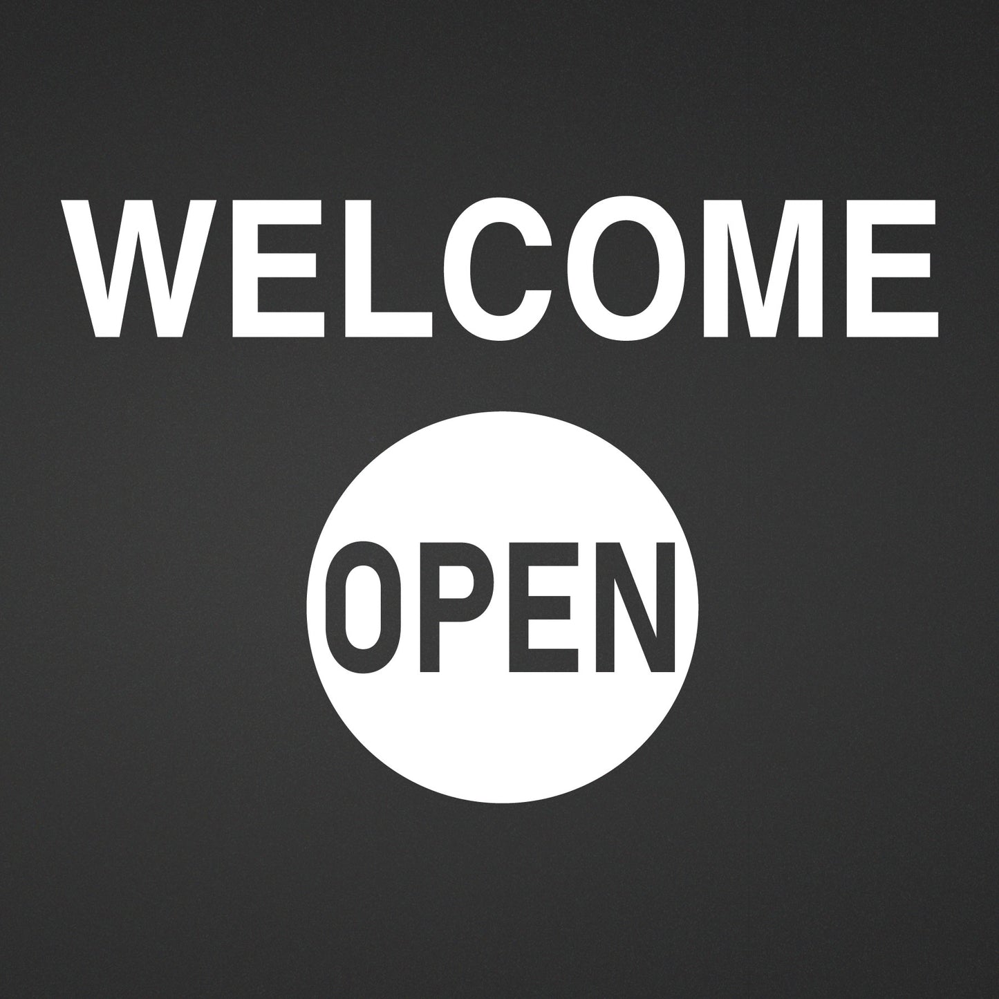 Adesivo Intagliato "Welcome Open"