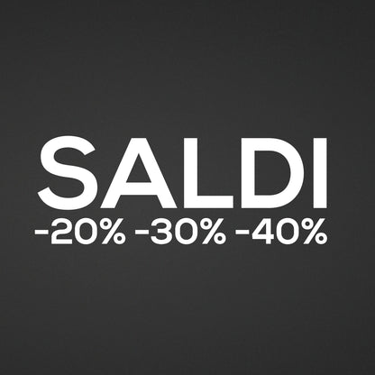 Adesivo Intagliato "Saldi -20% -30% -40%"