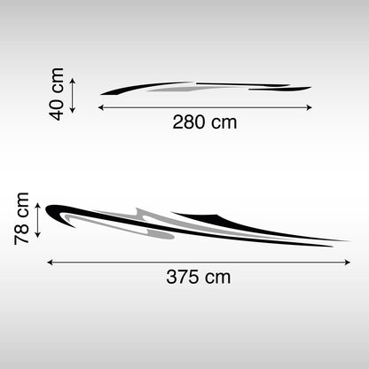 Adesivo per Camper - Linee in Movimento 5