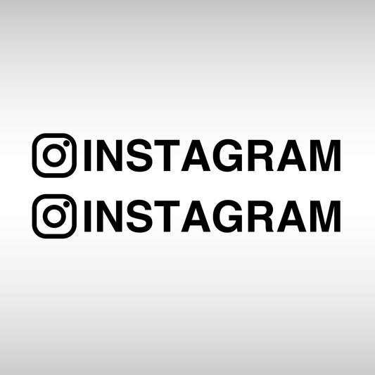 2 Stickers de Instagram para Coches y Motos - Date a conocer allá donde vayas