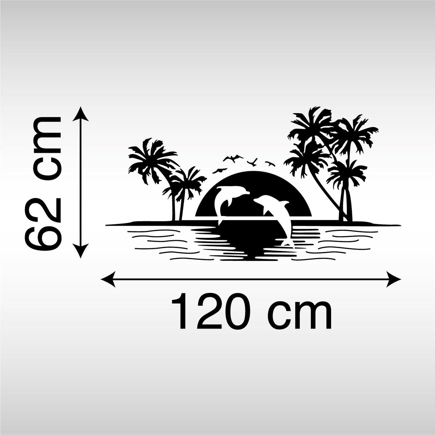 Camper Sticker: Tropical Sunset for Peaceful Feelings