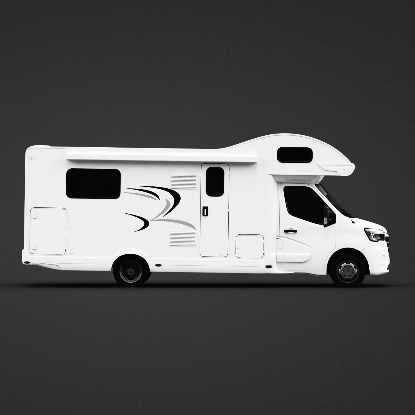 Adhesivo para autocaravana: líneas dinámicas y elegantes