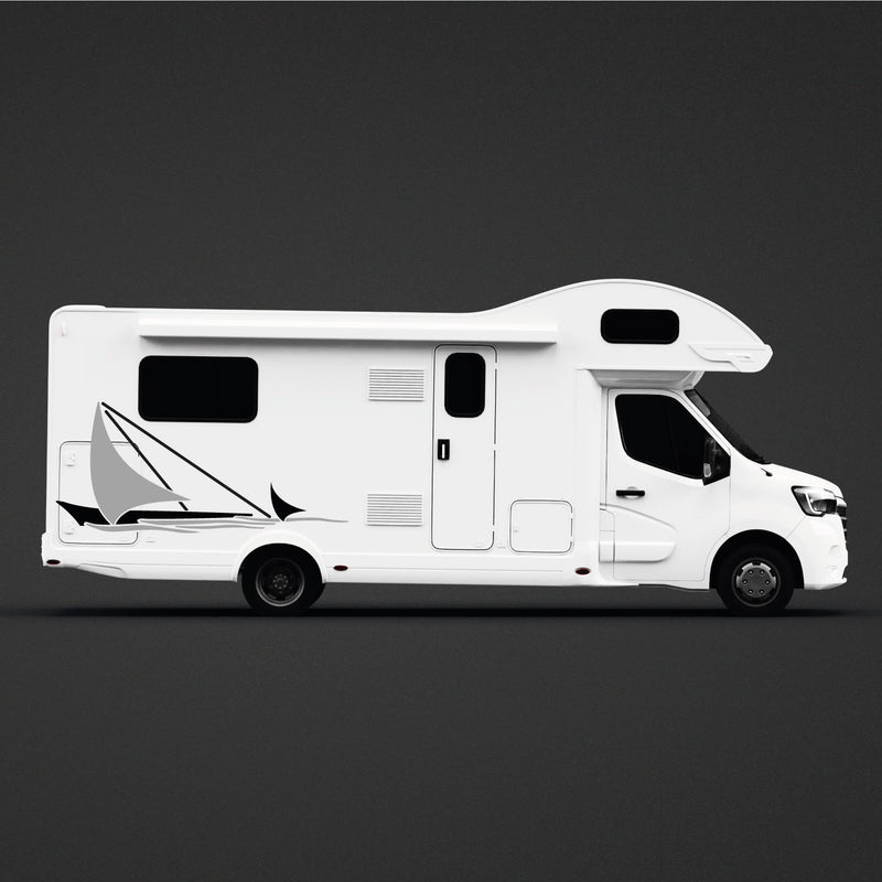 Camper Sticker - Sail on the Sea