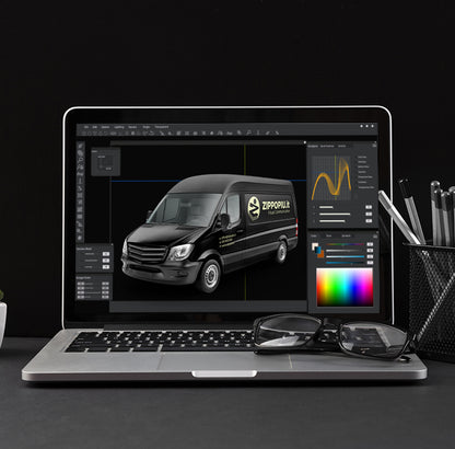 Graphic Design Service Van 1 "MINIMAL"