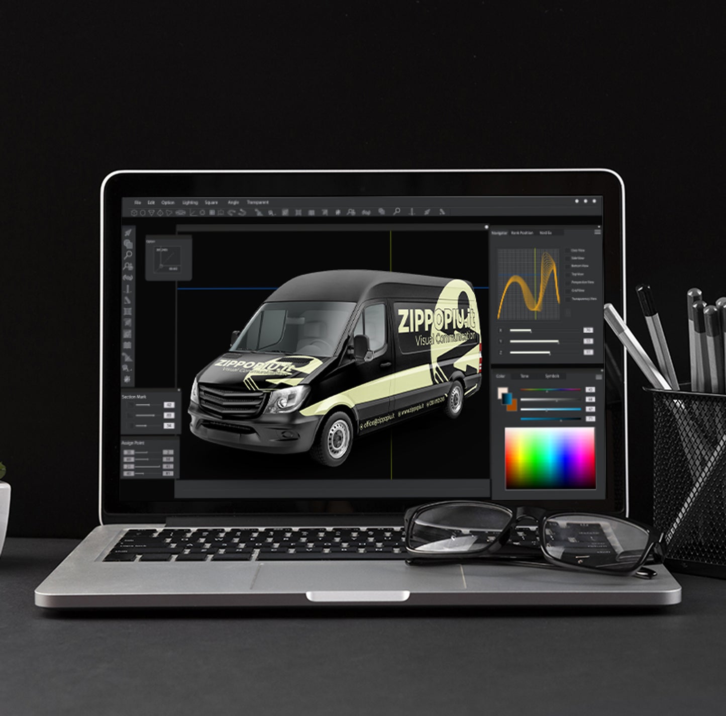 Graphic Design Service Van 4 "SUPER"