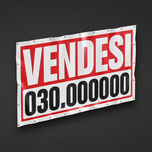 Banners de "SE VENDE" o "SE ALQUILA" en PVC con Ojetes y Refuerzos