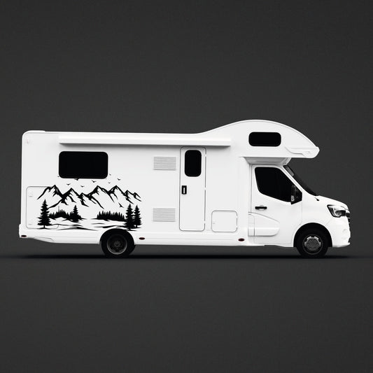 Sticker for Camper - Discovering the Peaks