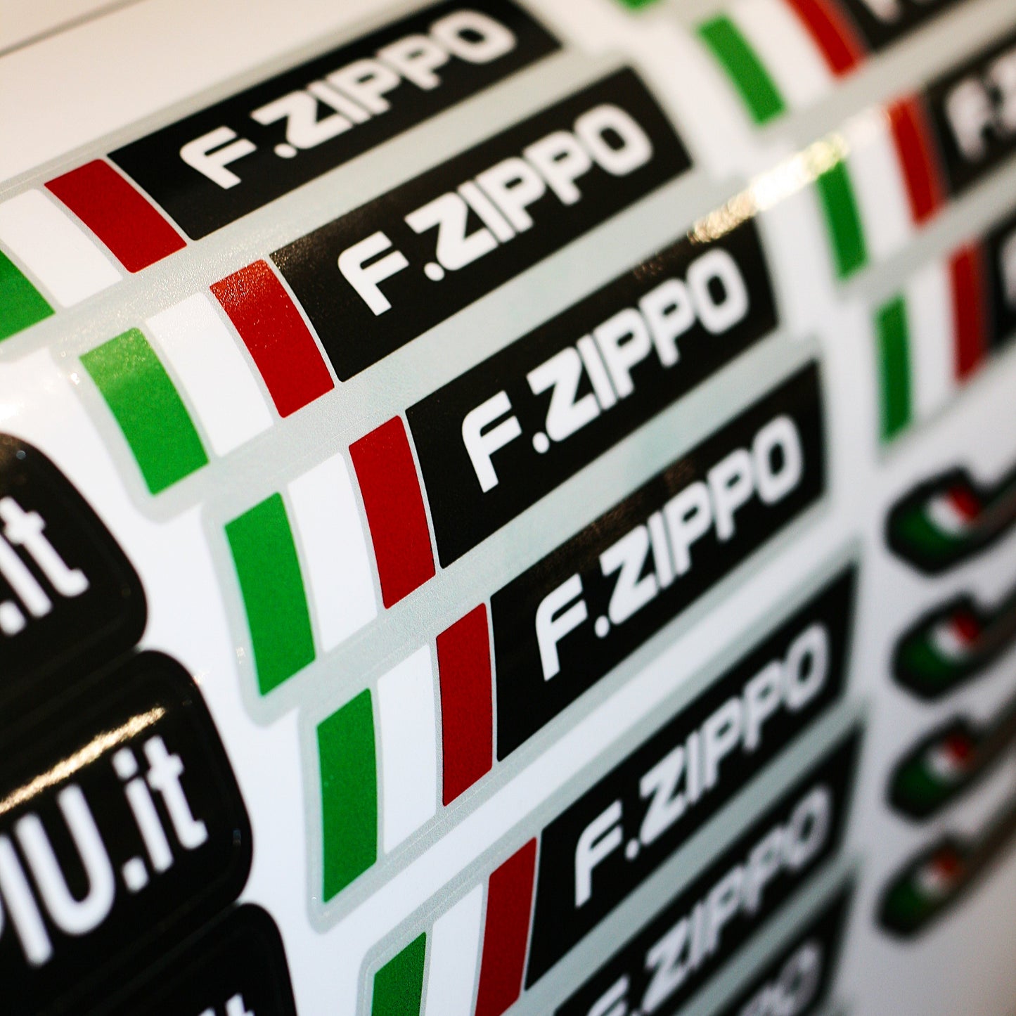 Personalized Name Stickers with Italian Flag