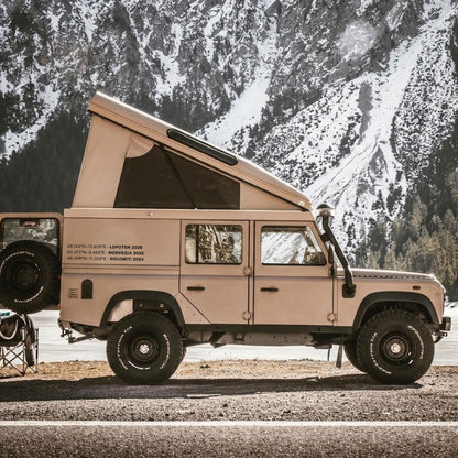 Aufkleber mit individuellen Koordinaten für Wohnmobile und Vans