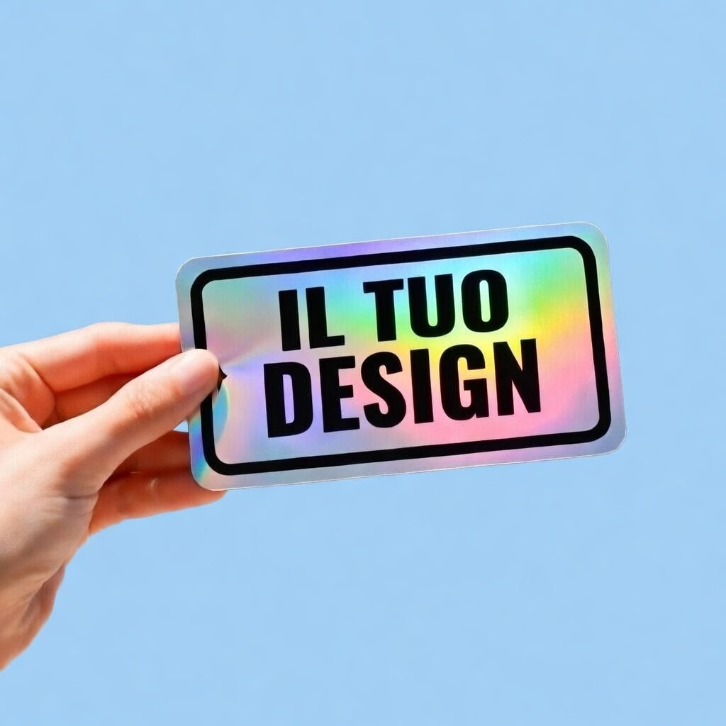 Custom Rainbow Holographic Stickers 