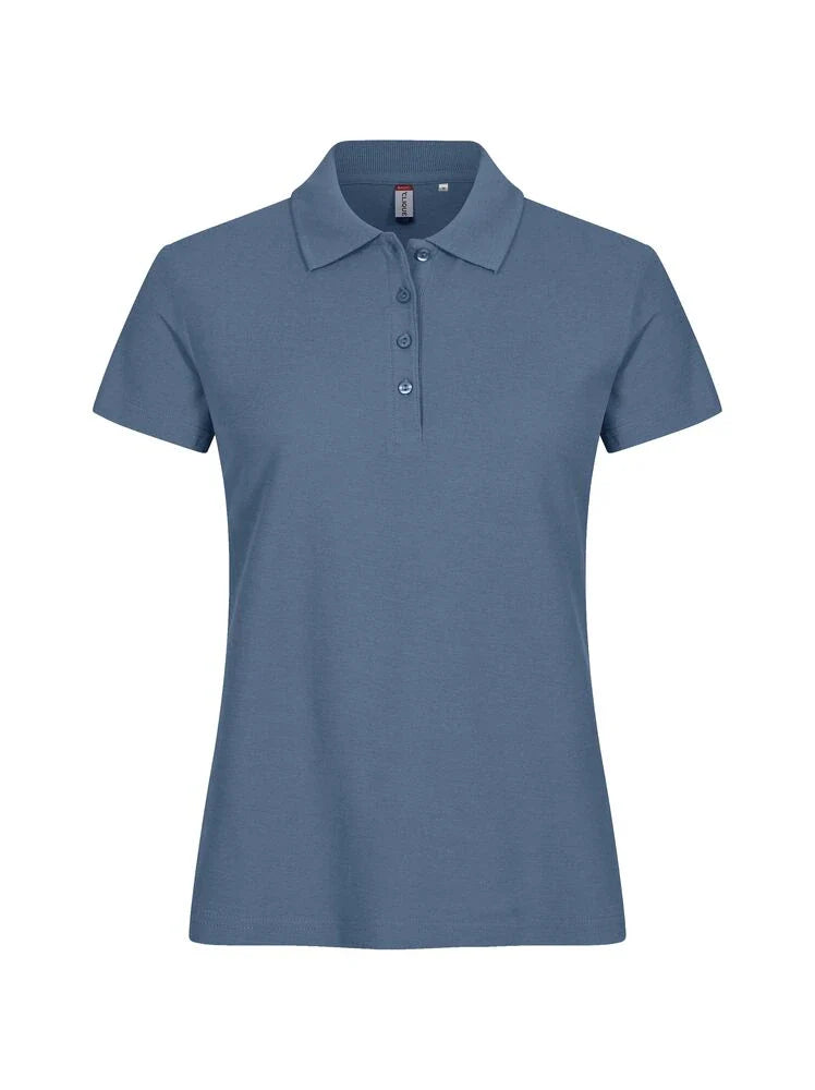 Basic Polo Donna - Blu Acciaio