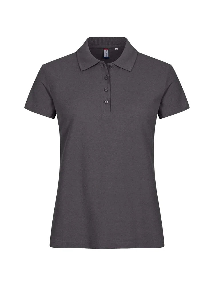 Basic Polo Donna - Grigio Metallo