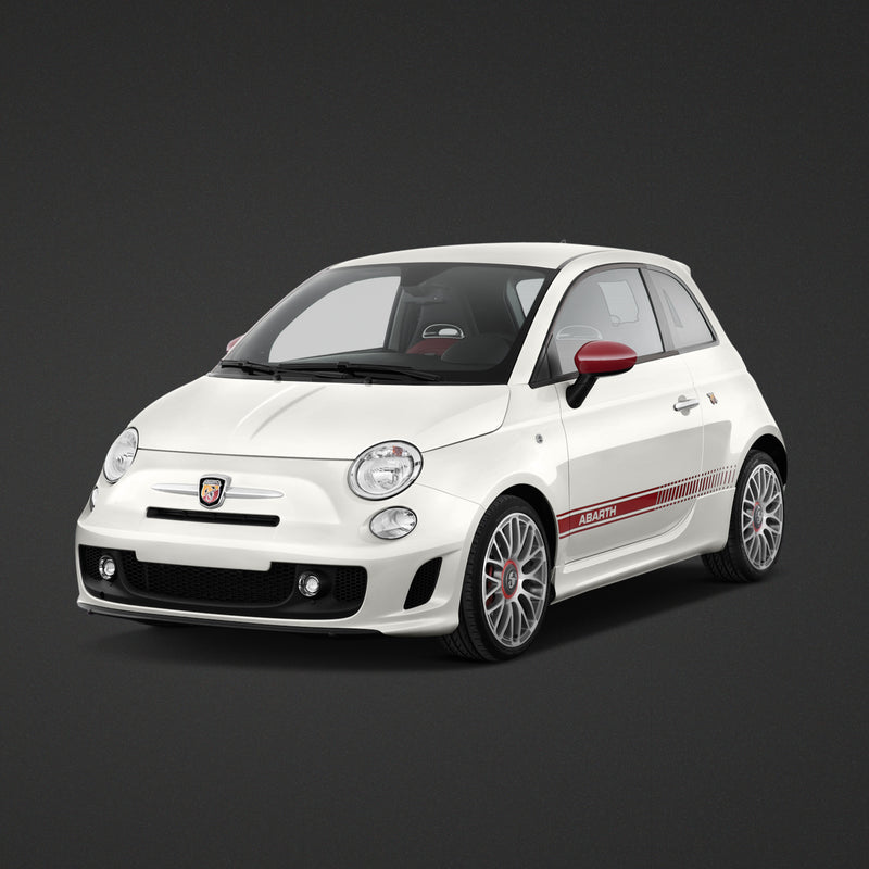 2 "Abarth" Stripe Decals for FIAT 500