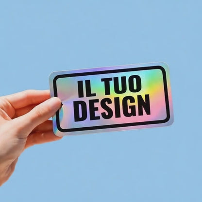 Custom Rainbow Holographic Stickers 