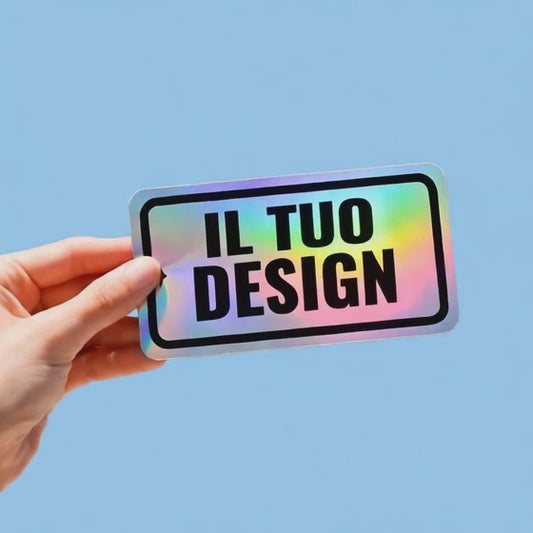 Adesivi Olografici Personalizzati Effetto Arcobaleno